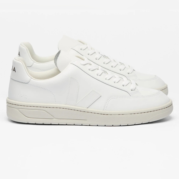 Veja Shoes - Veja V-12 White Leather Sneakers